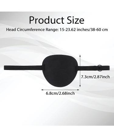 Sibba Adjustable Eye Patches for Kids & Adults - 2 PCS Medical Eye Patch for Amblyopia Cosplay & Pirate Costume - Blue & Black - Buy Online on GoSupps.com