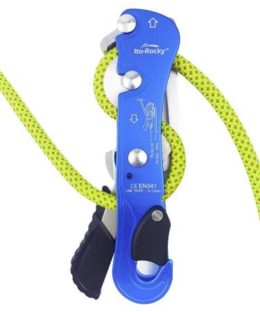 Ito Rocky Climbing Gear Ascender & Rappelling Descender Belay Devices - Blue | For 9-12mm Rope, Rescue & Arborist - Buy Online on GoSupps.com