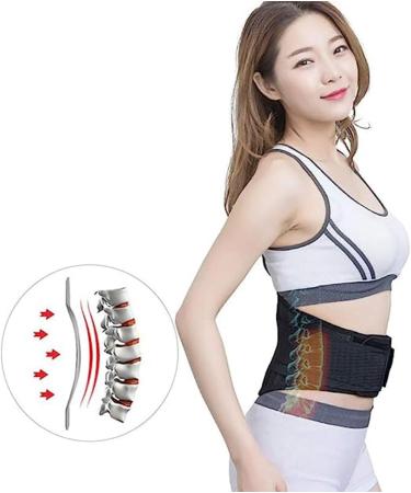 Buy Lordosis Support Belt - Self-Heated Magnetic Turmaline Steel for Pain Relief & Posture Correction | Unisex Waist & Spine Support (Black Size XL) - Buy Online on GoSupps.com