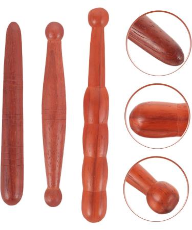 JECOMPRIS 12-STK Acupressure Massage Tools | Deep Tissue Massage Pencil & Hand Massager | Portable Wooden Magic Wand for Ultimate Relaxation - Buy Online on GoSupps.com