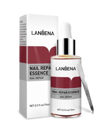 LANBENA Nail Repair Essence, Nails Repair Essence Nail Repair for Damaged Nails Protect Nail from Damage Fingernail and Toenail Repair for Curing Nail from Infection Discolored and Damaged Nails(12ml)