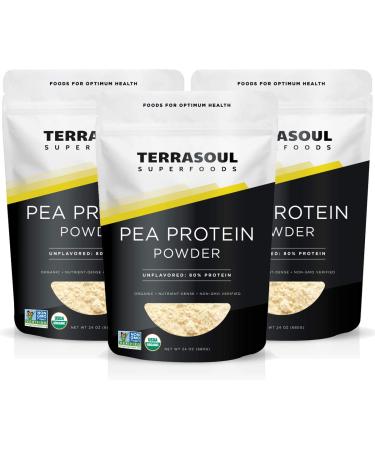 Terrasoul Superfoods Organic Pea Protein, 4.5 Lbs (3 Pack)