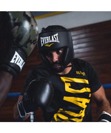 Everlast Everfresh Head Gear Black - Ultimate Protection for Boxing and MMA - Buy Online on GoSupps.com