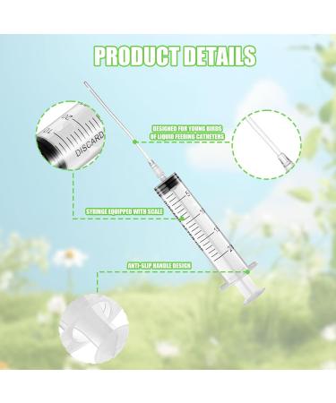 Buy Baby Bird Feeding Syringe - 1 Piece Dispenser with 20 Sterile Hoses for Small Animals Kittens & Puppies - Ideal for Scientific & Industrial Labs - Buy Online on GoSupps.com