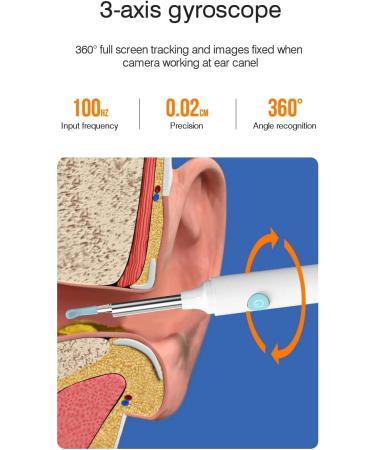 Wireless Ear Wax Removal Kit with Camera | 6 LED Lights | Compatible with iPhone, iPad, Android | Ear Cleaning Tool - Buy Online on GoSupps.com