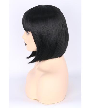 Topcosplay Women s Short Bob Wig - Black Straight Synthetic Wigs with Bangs for Cosplay Daily Wear Carnival & Mardi Gras - Buy Online on GoSupps.com