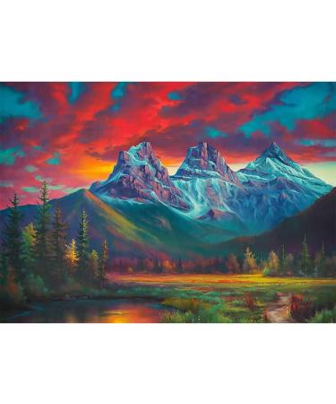 FQOVKYN Diamond Painting Kits for Adults 5D Diamond Art Kit for Beginners  Mountain DIY Paint with Round Full Drill Diamonds Paintings Gem Art for Home Wall Decoration Gift 12X16 Inch bronze