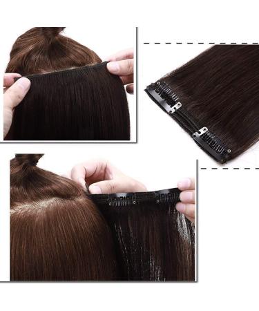 Clip-In Real Hair Extensions - 100% Remy Dark Brown #2 20 (50cm) Double Set - Perfect for Parties - 150g - Buy Online on GoSupps.com