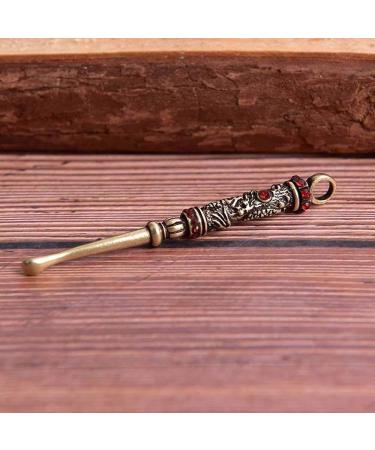 Retro Brass Dragon Ear Spoon Ear Pick Cleaner Keychain Pendant - Color E - Buy Online on GoSupps.com