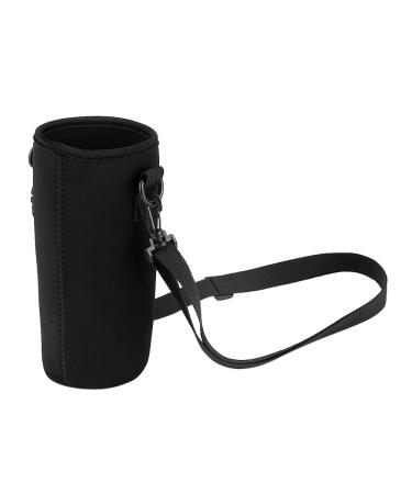 Yosoo water bottle sleeve wearable neoprene water drinking bag with shoulder strap for outdoor camping hiking (#3) 26x9.5cm
