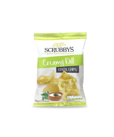 Scrubbys Scrubbys Large Vegetable Chips Vegan & Gluten Free Snacks Creamy Dill Chips 10 x 110g