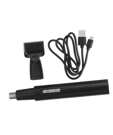 Healeved 1 Set Electric Nose Hair Sideburns Vibrissa Remover Nose Hair Cutter Ear Hair Shaver Painless Ear Hair Clipper Usb Eyebrow Trimmer Personal Care Facial Man Charging Mode Abs