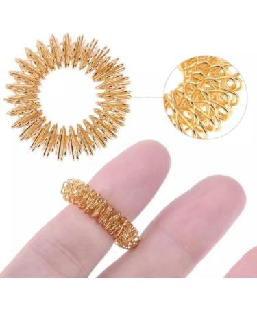 2-Piece Flexible Acupressure Rings for Fingers & Toes - Daily Reflexology Stimulation at Home & On-the-Go - Buy Online on GoSupps.com