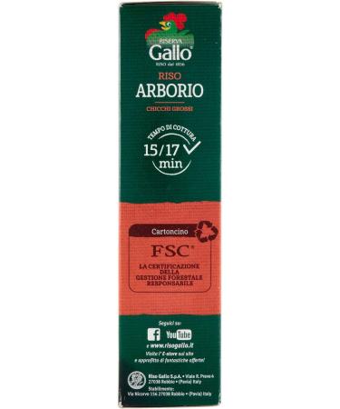  Riso Gallo Gallo - Riz Arborio Chicchi gros - 2 paquets de 1 kg 2 kg  - Buy Online on GoSupps.com