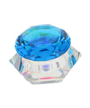 minkissy Nail Art Crystal Cup Nail Powder Bowl Containers with Lids Glass Cups with Lids Acrylic Liquid Container Nail Palette Carved Pen Wash Cup Crystal Pen White Crystal With Cover