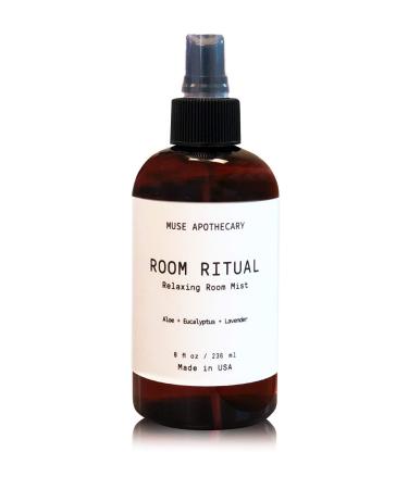 Muse Bath Apothecary Room Ritual - Aromatic and Relaxing Room Mist, 8 oz, Infused with Natural Essential Oils - Aloe + Eucalyptus + Lavender Aloe + Eucalyptus + Lavender 8 Ounce (Pack of 1)