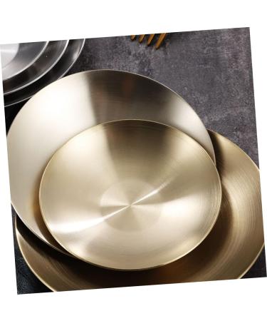 MAGICLULU Condiment Plate Cold Dish Bowl for Prep Dishes for Cooking Large Dinner Plates Tasting Dishes Sauce Serving Dishes Pinch Prep Bowls Sauce Plates Stainless Steel 304 Headset Camping 10X10X2CM Gold - Buy Online on GoSupps.com
