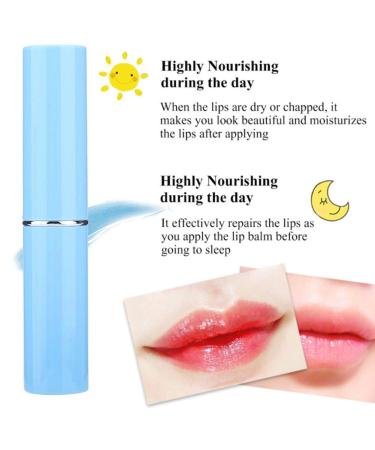 1.8g Color Changing Hyaluronic Lip Balm | Moisturizing Anti-Cracking Lipstick for Fading Lip Lines - Shop Internationally - Buy Online on GoSupps.com
