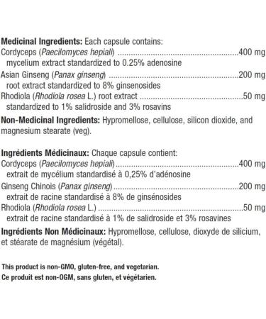 Metagenics - Adreset - Brain Support with Cordyceps Asian Ginseng and Rhodiola Root Extract - 180 Capsules - Buy Online on GoSupps.com