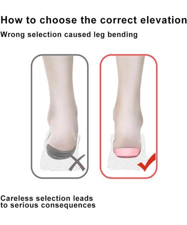 Correct Position Heel Lift Inserts - 1.4 Height Blue - for Heel Spurs, Plantar Fasciitis, Achilles Tendonitis - Buy Online on GoSupps.com