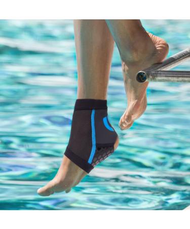 Nvorliy Neoprene Compression Ankle Brace for Water Sports & Injury Recovery - Medium - Buy Online on GoSupps.com