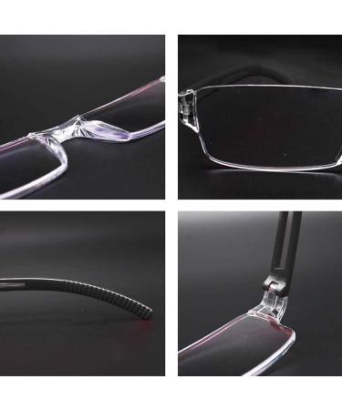 MMOWW 4-Pack Rectangular Blue Light Blocking Glasses for Men & Women - Stylish Gray Black Purple Blue (3.5) - Buy Online on GoSupps.com