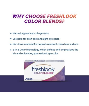 Buy FreshLook Colorblends Gray Monthly Soft Lenses | 2 Pieces BC 8.6mm DIA 14.5mm - Shop Internationally - Buy Online on GoSupps.com