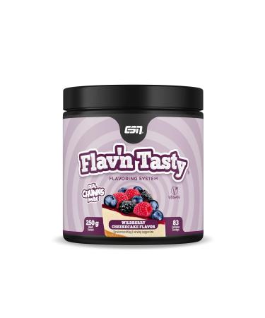 ESN Designer Flavor Powder Wildberry Cheesecake 250 g flavor powder for sweet without a lot of sugar and calories tested quality - made in Germany Wildberry Cheesecake 250 g (1 Pack)