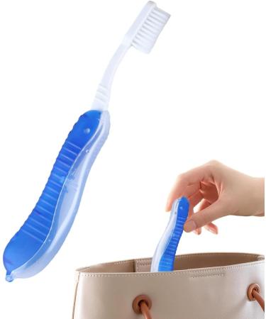 Foldable Travel Toothbrush | Portable Dental Care for Adults & Kids | Perfect for Camping & Short Trips - Buy Online on GoSupps.com