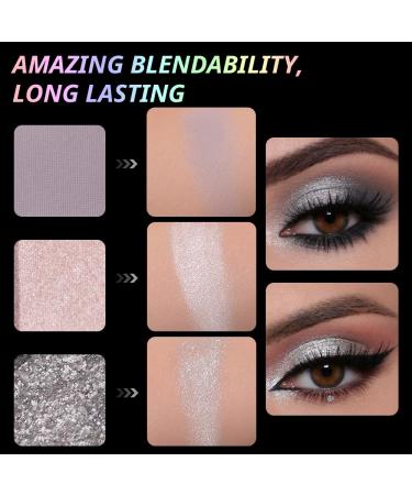 Smokey Black Eyeshadow Palette - 15 Matte & Pigmented Shades for Long-Lasting Eye Makeup | Perfect for Older Women - Buy Online on GoSupps.com