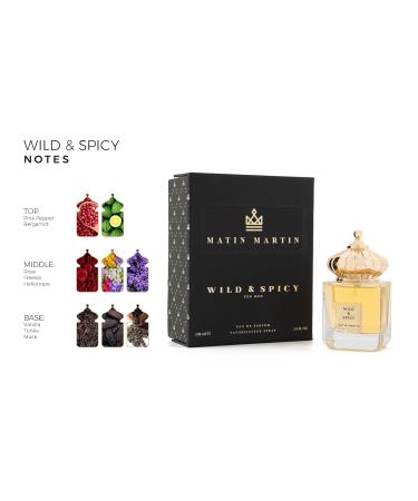 Wild and Spicy - Long-Lasting Perfume for Men - Vanilla Perfume with Fruity and Spicy Notes - Travel Size Cologne for Men - 3.4 oz - Buy Online on GoSupps.com