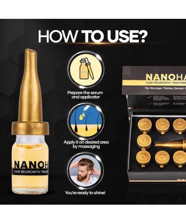 NanoHair by Bubbly Multi Effect Hair Strengthening Serum - 10 pcs, 0.17 Fl Oz - Strengthen, Lengthen, and Enhance Hair Health - Buy Online on GoSupps.com