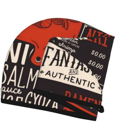 Super Absorbent Sushi Menu Microfiber Hair Towel Wrap - Quick Dry Coral Velvet for Long Curly & Thick Hair | International Shipping - Buy Online on GoSupps.com