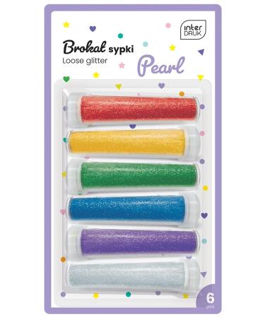 Interdruk Interdruk Loose Glitter/Sequins 6 x 7 g Pearl