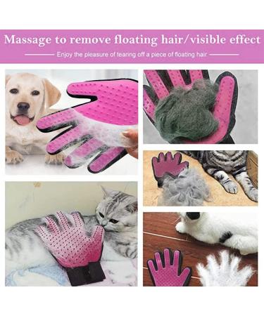 Premium Cat Gloves for Grooming & Care - Silicone Washing Gloves for Cats & Dogs - Fleece Care Brush - Set of 2 Pink - Buy Online on GoSupps.com
