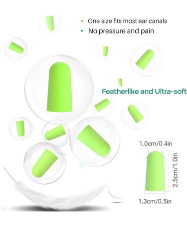 EXGOX Soft Foam Earplugs 38dB SNR 60 Pairs - Comfortable for Sleeping, Studying, Travel & Concerts - Buy Online on GoSupps.com