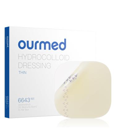 Ourned hydrocolloid pavement large 10cm x 10cm extra thin hydrocolloid association waterproof hydrocolloid wunde association for slightly exuding wounds pressure ulcer burns blisters 10 pieces 10cm x 10cm 0.3mm - Buy Online on GoSupps.com