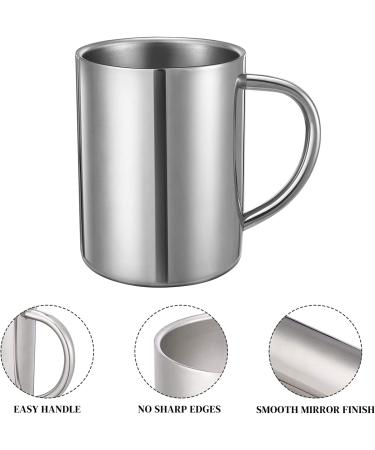 Bidponds 13.5oz Double Walled Stainless Steel Coffee Mug - Travel Camping Tea Cup - Buy Online on GoSupps.com