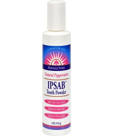 Heritage Store Ipsab Tooth Powder 4 OZ - Natural Oral Care & Whitening | Shop Now for International Shipping - Buy Online on GoSupps.com