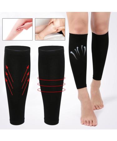 Zmerch Knee Compression Stockings - Elastic Calf Socks for Varicose Veins - Gradual Pressure Slim Fit - Black Unit Size - International Shipping Available - Buy Online on GoSupps.com