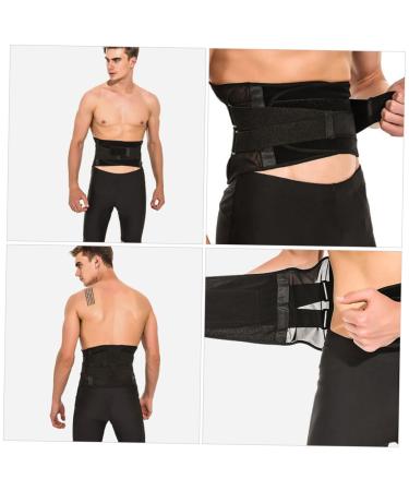 Buy Protection Corset Stabilizer Sweat Waist Band for Men - Fajas Para Hombres Gym Belts - Nylon Tummy Control - Keep Warm Strap - Black 100x22CM - Buy Online on GoSupps.com