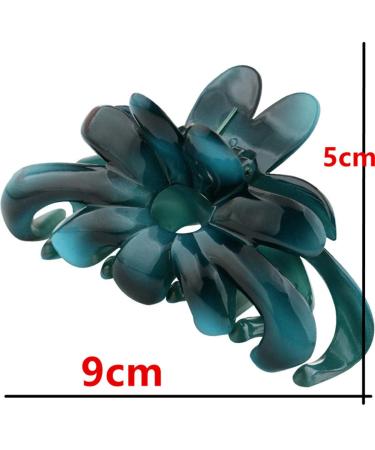 Large Acrylic Hair Clip for Women | Big Face Hair Accessory with Ink & Flower Design | Easy to Wash - Shop Internationally - Buy Online on GoSupps.com