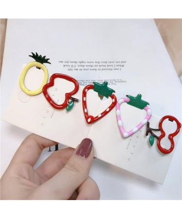 15 Pcs Girls Hair Clips Cute Fruit Design Metal Snap Barrettes Hairpin Hair Accessories for Toddlers Kids Girls - Buy Online on GoSupps.com