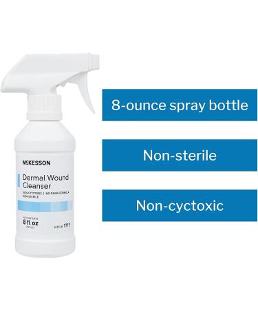 McKesson Dermal Wound Cleanser 8 fl oz - Non-Sterile, Non-Cytotoxic, Rinse-Free Formula | 1 Count - 1 ct | 8 Ounce - Buy Online on GoSupps.com