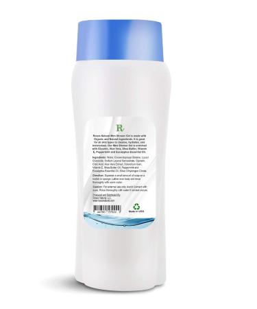 Men's Natural Shower Gel - Refreshing Peppermint & Eucalyptus - International Shipping - Buy Online on GoSupps.com