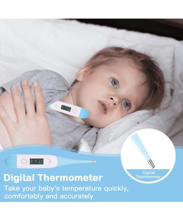 VicBou 13pcs Baby Grooming Kit with Bag - Newborn Care Set for Girls & Boys, Blue - Nail, Hair, Thermometer & Healthcare Accessories Included - Buy Online on GoSupps.com