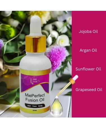 Mie4you MiePerfect Fusion Anti Ageing Oil - Soothing Nourishment & Hydration for Hair Face and Body - Natural Oil for All Skin Types - 30ml - Buy Online on GoSupps.com