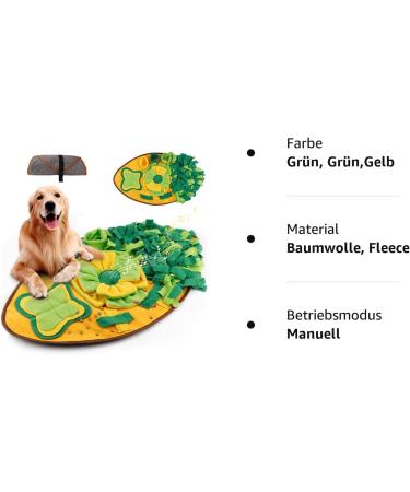 Amzeeniu Sniffing Carpet & Snuffle Mat for Cats & Dogs | Interactive Leaf-Shaped Puzzle Toy for Smell Training & Intelligence Development - International Shipping Available - Buy Online on GoSupps.com