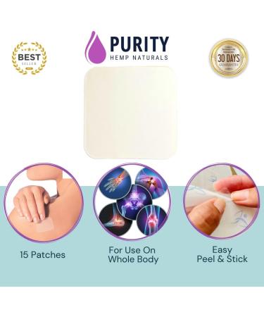Purity Hemp Naturals Hemp Patch 15 ct. (120mg) - Long-Lasting and Convenient Relief Anywhere, Anytime - Buy Online on GoSupps.com