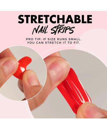 Semi Cured Gel Nail Strips - 20 Pc. Gel Wraps for Nails | Buy 3, Get 1 Free UV Lamp | Easy Apply & Remove | Salon-Quality Manicure - Peach I 05 - Buy Online on GoSupps.com
